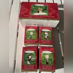 PEANUTS 50th ANNIVERSARY HALLMARK CHRISTMAS ORNAMENTS SNOOPY AND GANG 2000